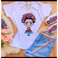 Camiseta Frida Khalo Desenho REF: KAM025