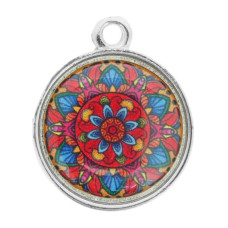 Colar Pingente Mandala 32mm -REF: M002