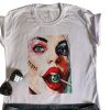 Camiseta T-shirt Branca Arlequina  REF : KAM005 - Image 4
