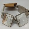 Pulseira  Vintage  de Metal com Pedras  Grandes e Brilhantes  REF: PUL009 - Imagem 7