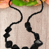 Colar Choker Miçangas Pretas REF: COL007