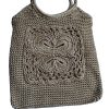 Bolsa de mão  de  tricot forrada  REF: BOL018